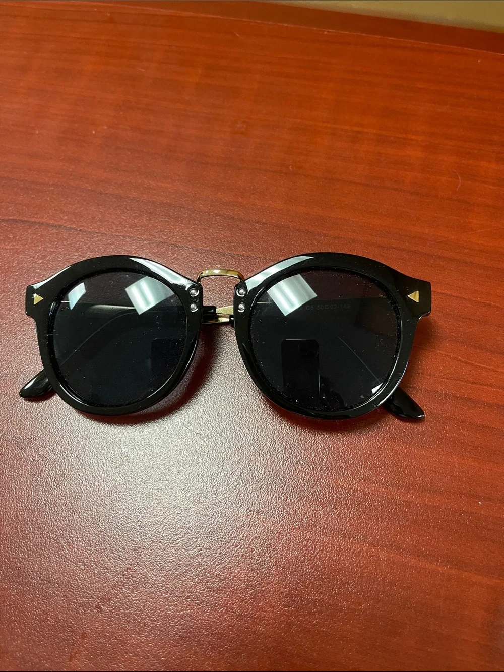 Sunglasses with Gold Accent